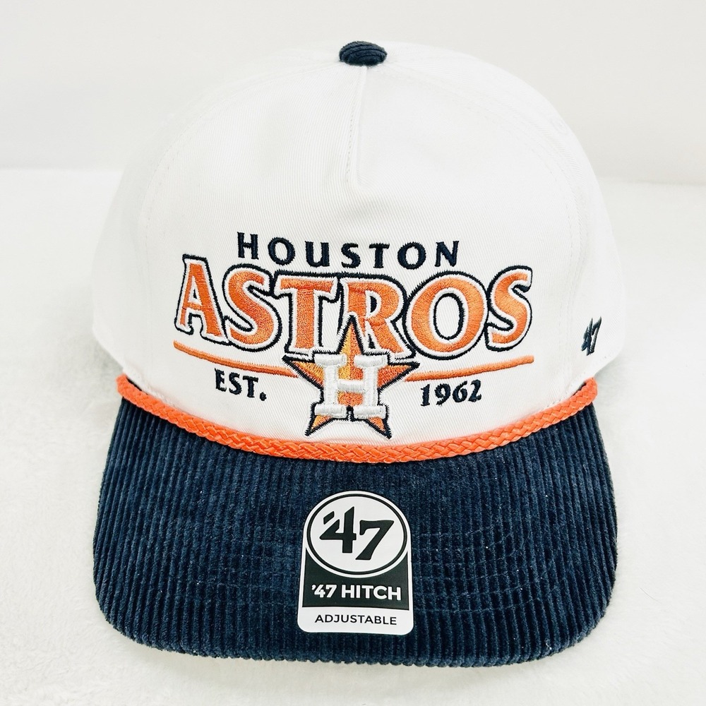 '47 Brand Houston Astros Rustic Hitch A-Frame Hat Cap Snapback Adjustable MLB - Picture 2 of 5